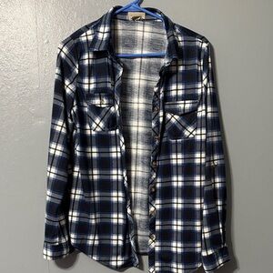 Passport Navy and White Checkered Shirt